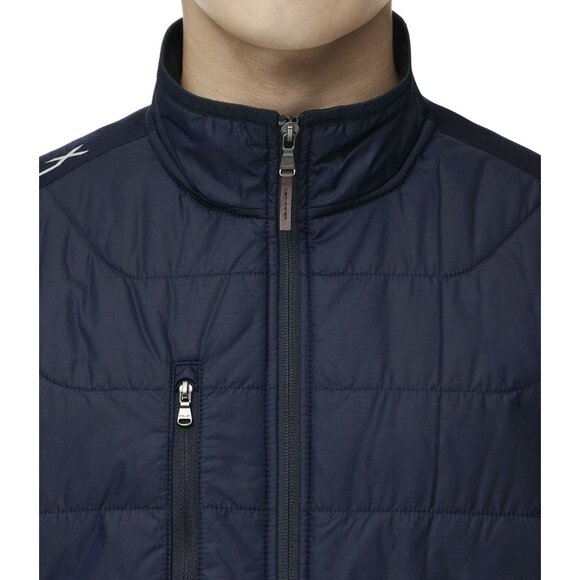 RLX Ralph Lauren Men’s GOLF Hybrid Mockneck Jacket Wool Blend Navy Full Zipper - Picture 3 of 16